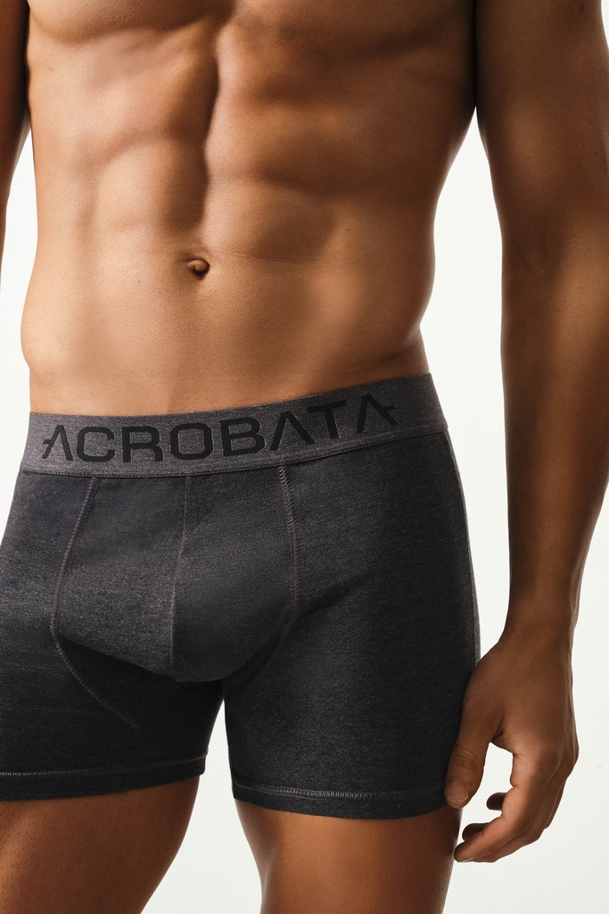 PACK X3 BOXERS ALGODÓN & LYCRA MONOCROMO CLASICO