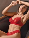 CONJUNTO BUSTIER CON ARCO DE PUNTILLA Y COLALES
