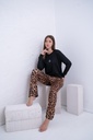 INV. PIJAMA REMERA LISA Y PANTALON ESTAMPADO