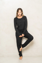 INV. PIJAMA DAMA DESAGUJADO CON BOTONES FLOR