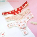 PACK X3 COLALES DE MICROFIBRA ESTAMPADA CON ELASTICO FANTASIA