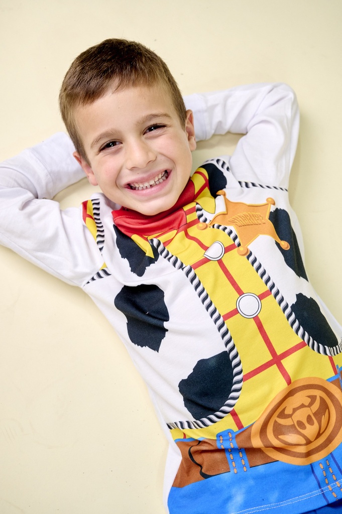 INV. PIJAMA DISFRAZ DE JERSEY MODAL ML SUBLIMADO "WOODY" Y PANTALON LISO