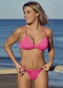 MALLA CONJUNTO DE TRICOT TOP CON NUDO Y COLALES CON FRUNCE "PERLA"