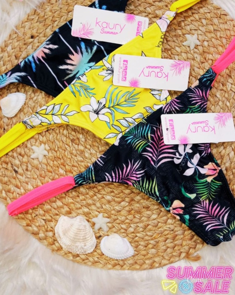 [KAUSM539] PROMO x 6 BOMBIS SURTIDAS $15000 ! MALLA COLA LESS DE TRICOT CON TIRAS REGULABLES (ALOHA)