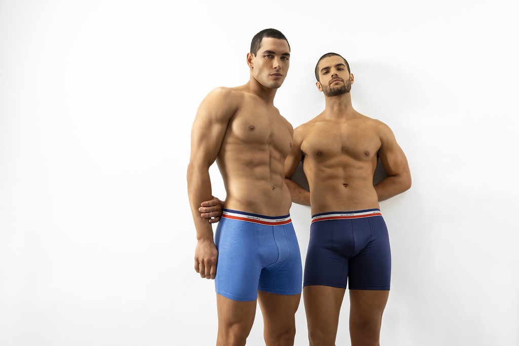 [ACB5087] BOXER ALGODÓN & LYCRA / ELÁSTICO DESIGN (S, ARMY)
