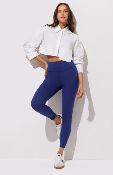 Calza fitness de algodón & lycra