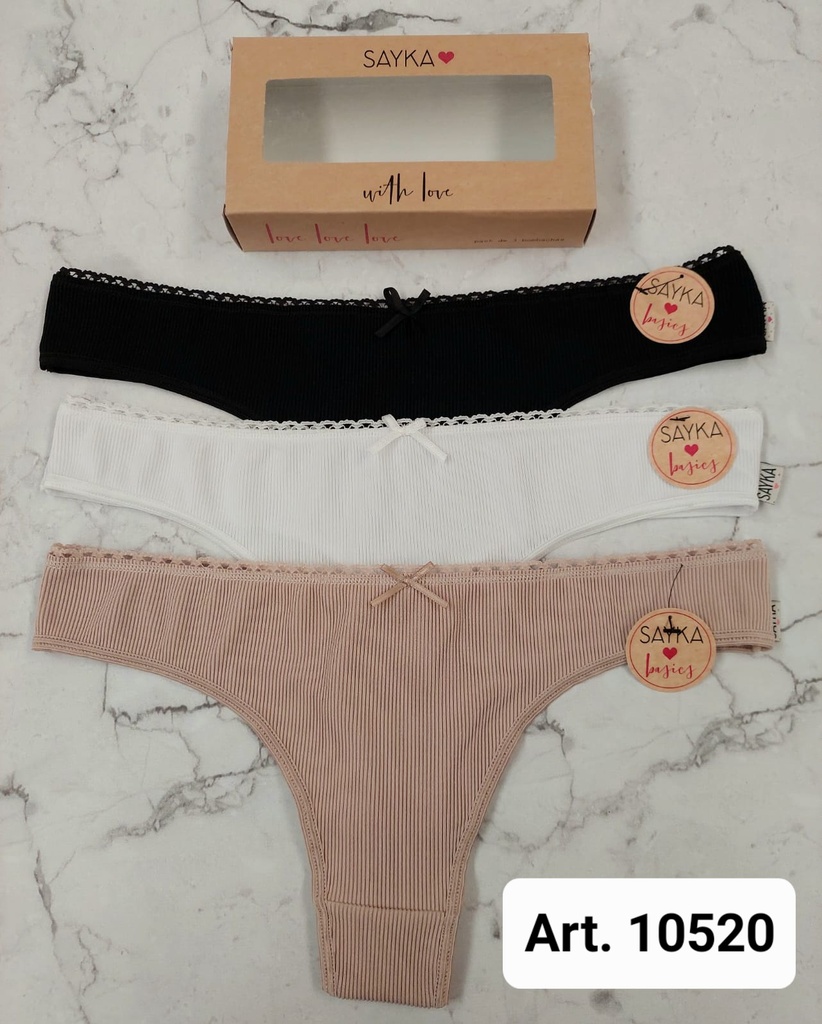 [SAY10520] PACK X3 COLALES MICROFIBRA MORLEY