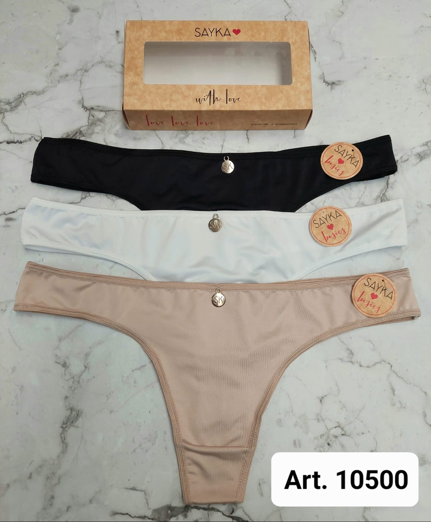 [SAY10500] Pack x 3 Colaless microfibra c/chapita