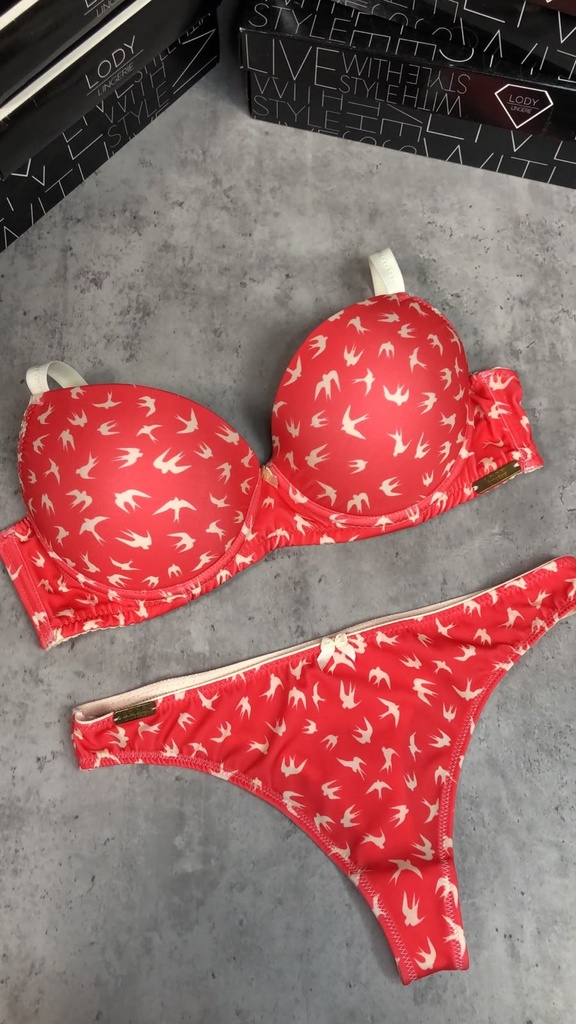 [LODP6339] CONJUNTO TAZA SOFT DE TRICOT ESTAMPADO C/LESS (95B, CELESTE)