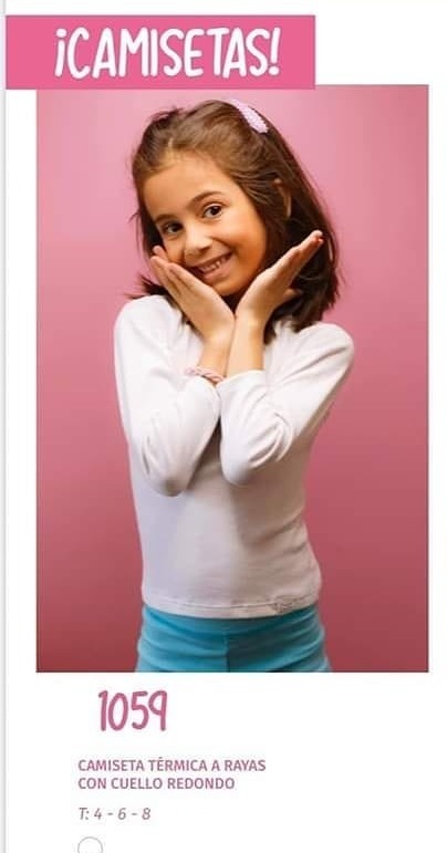 [KIE1059] DESCUENTO 10% LIQUIDACION DE TEMPORADA! INV. CAMISETA DE NIÑOS CUELLO REDONDO TEMICA MORLEY (4, BLANCO)