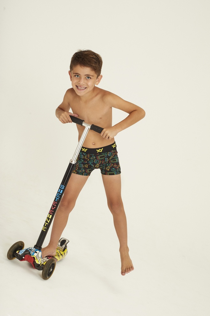 [XY1061] BÓXER NIÑO ALGODÓN-LYCRA ESTAMPADO "JOYSTICK" (2)