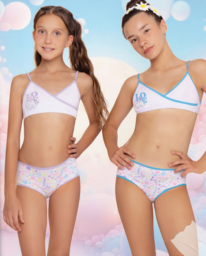 [MAR521] CONJ. CRUZADO ALG Y LYCRA CON CULOTTE (8, LILA)