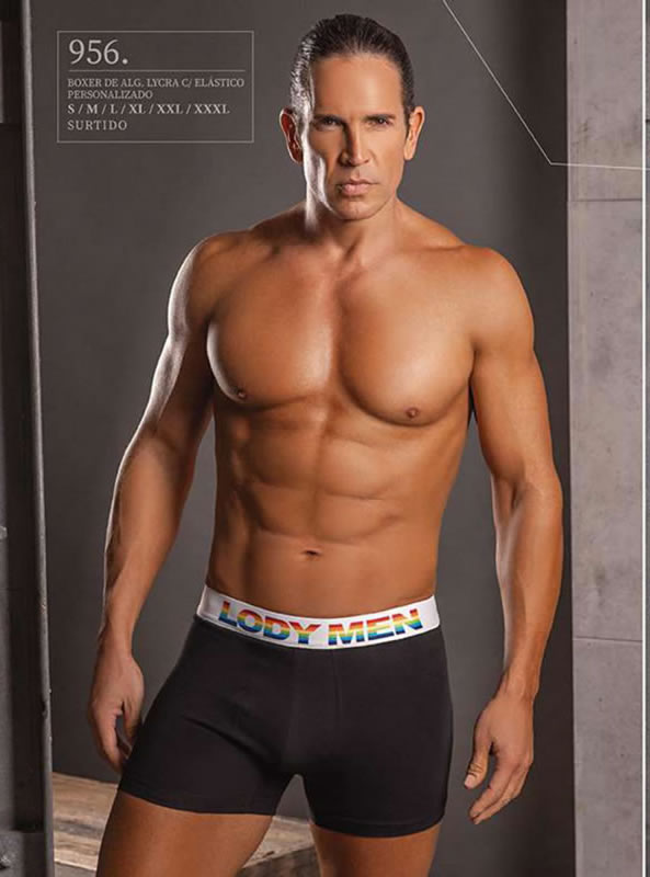 [LM956/1] BOXER ALGODON Y LYCRA CON ELASTICO PERSONALIZADO (XXL, GRIS)
