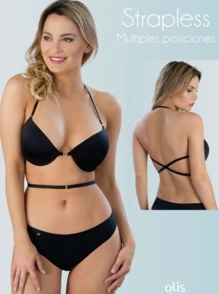 [ALIS666] CORPIÑO STRAPLESS ESPALDA DESCUBIERTA (85, Blanco)