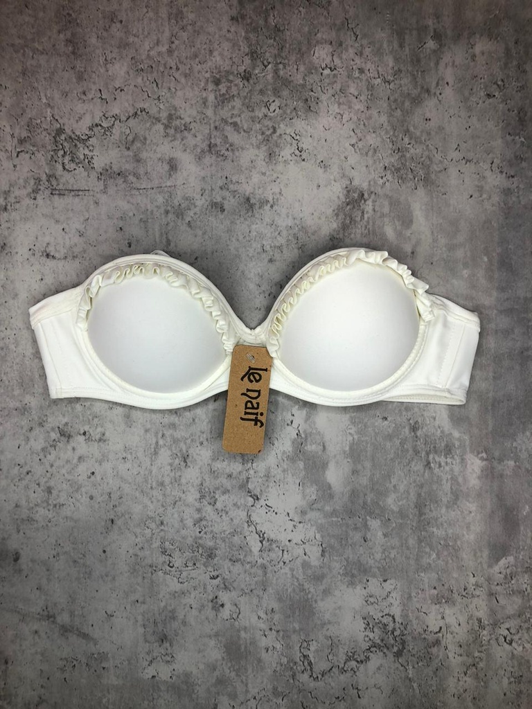 BLACK !  -15% ! MALLA CORPIÑO SOFT LISO CON VOLADOS