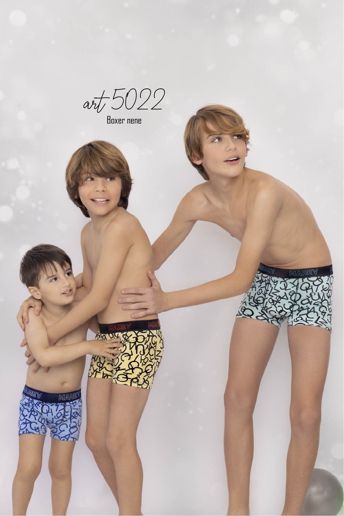 [MAR5022] BOXER NIÑO ALGODON Y LYCRA ESTAMPADO "LETRAS" (2)