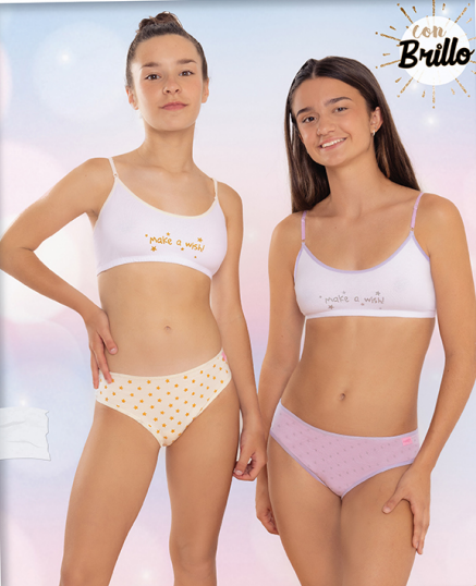 [MAR753] CONJUNTO TOP DE ALGODON Y LYCRA ESTAMPADO CON BOMBACHA (8, LILA)