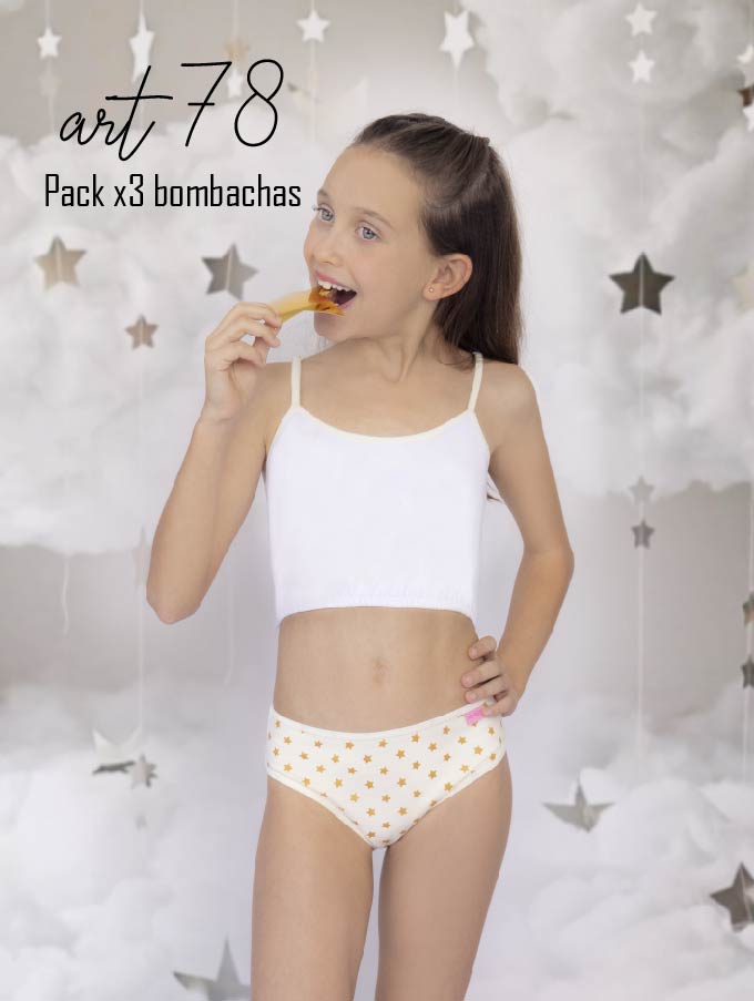 [MAR78] PACK X 3 BOMBACHAS DE NENA ESTAMPADAS DE ALGODON Y LYCRA (4)