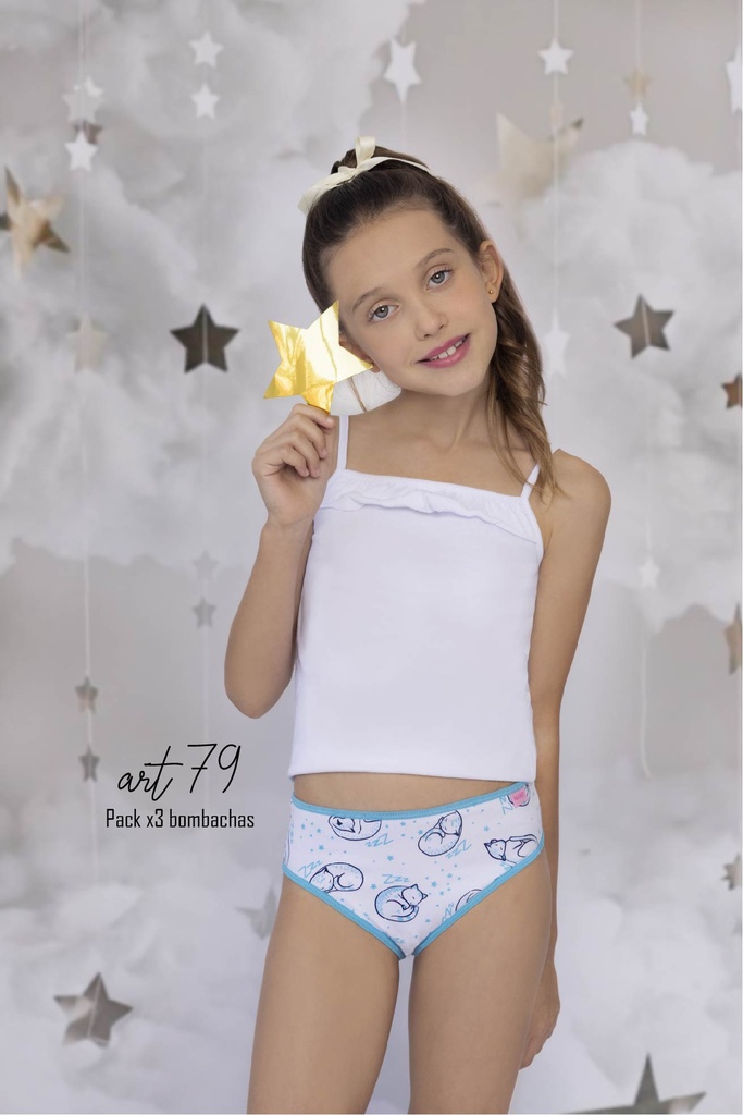 [MAR79] PACK X 3 BOMBACHAS DE NENA ESTAMPADAS DE ALGODON Y LYCRA (4)