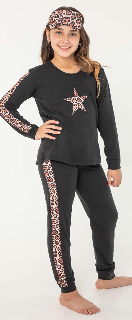 [BIAN23053/E] DESCUENTO 10% LIQUIDACION DE TEMPORADA!  INV. PIJAMA NENA CON RECORTES ESTAMPADOS Y APLIQUE BORDADO "ZAIRA" (10)