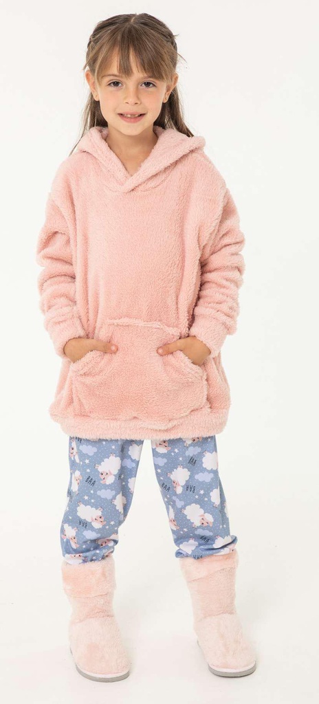 [BIAN23054] DESCUENTO 10% LIQUIDACION DE TEMPORADA! INV. BUZO EN PELO DE NENA "TEDDY" (6, NEGRO)