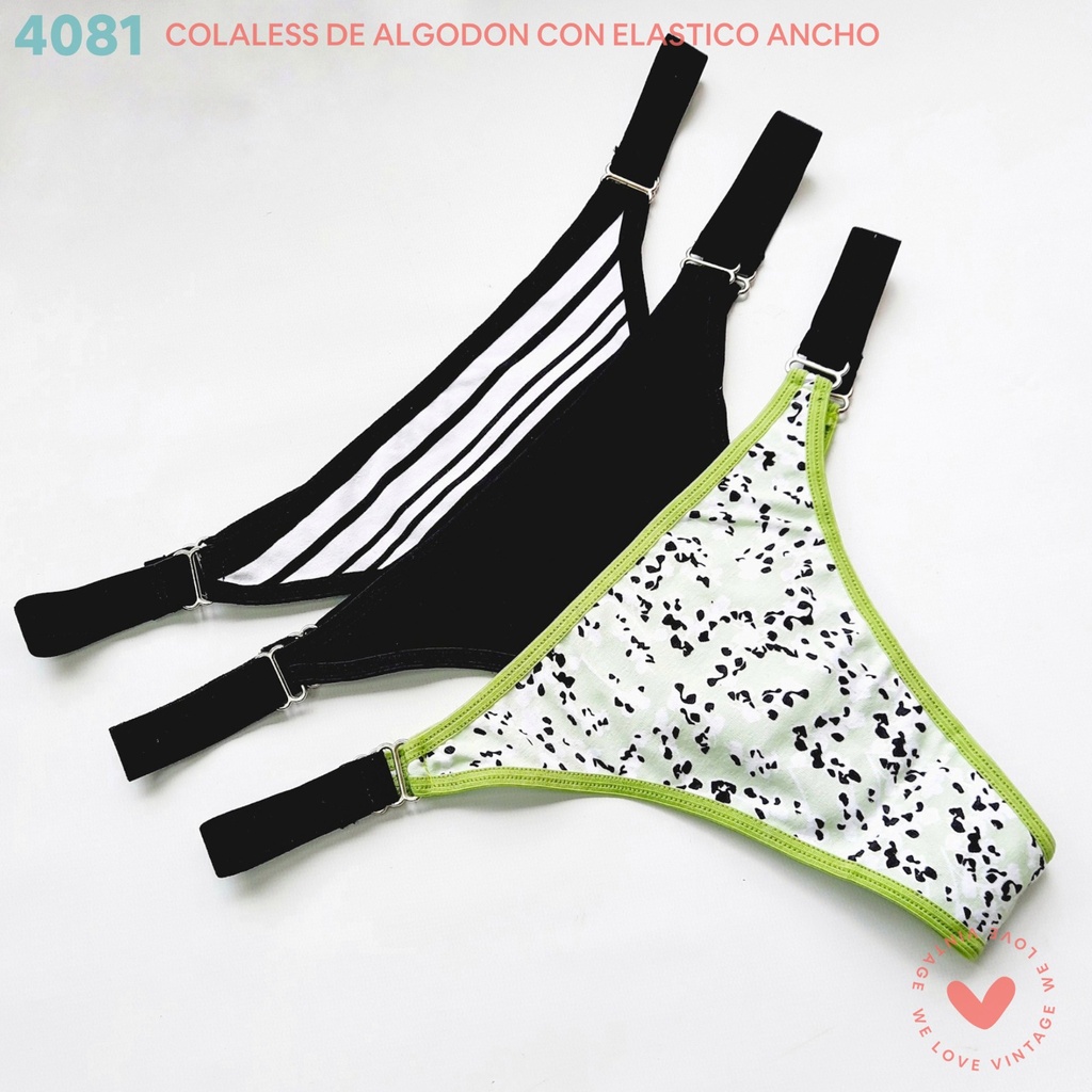 PACK X 3 COLALES ALG & LYCRA CON ELASTICO SUBLIMADO