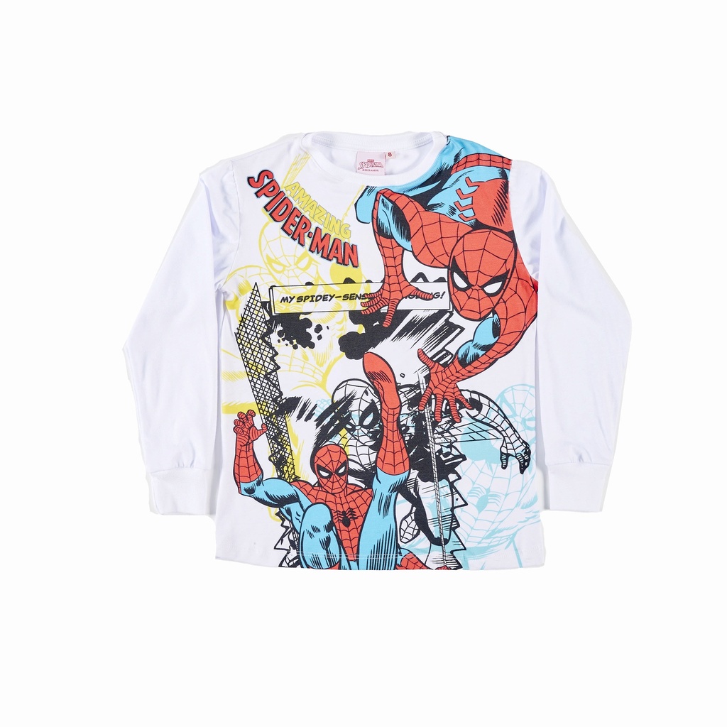 [DIS80925] DESCUENTO 10% LIQUIDACION DE TEMPORADA!  INV. PIJAMA DE JERSEY MODAL ML SUBLIMADO "SPIDERMAN" Y PANTALON LISO (10, ROJO)