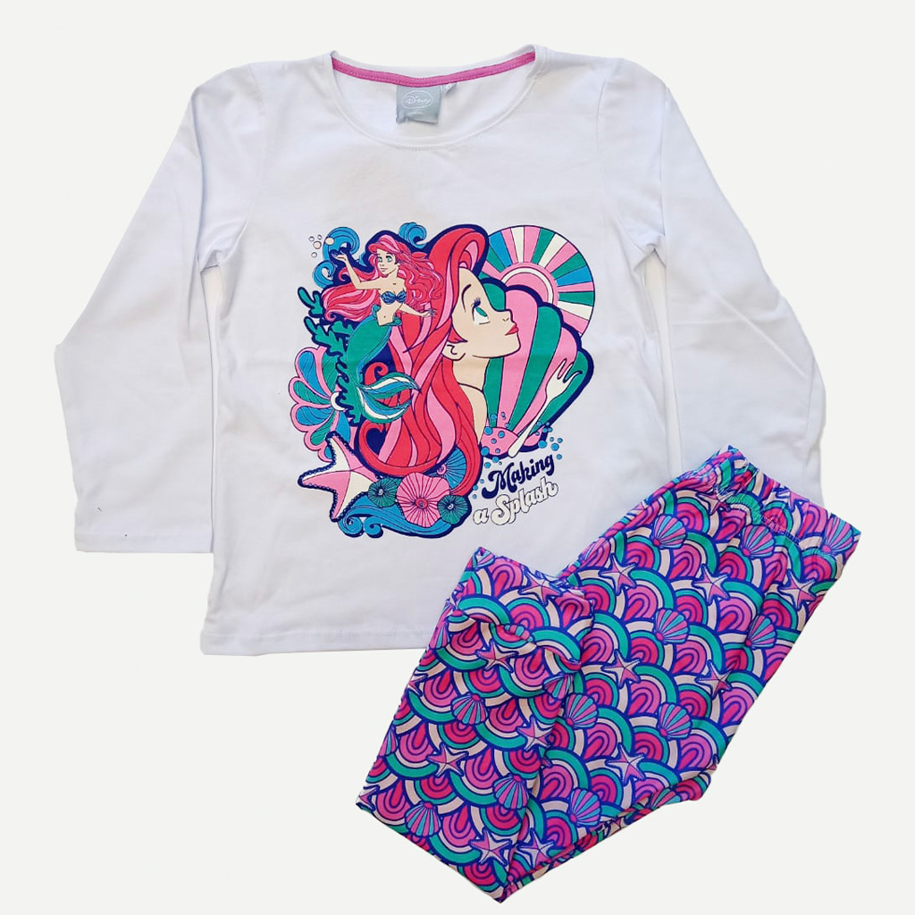 [DIS82294] DESCUENTO 10% LIQUIDACION DE TEMPORADA!  INV. PIJAMA ML DE JERSEY ESTAMPADO "PRINCESAS SIRENITA ARIEL" (8)