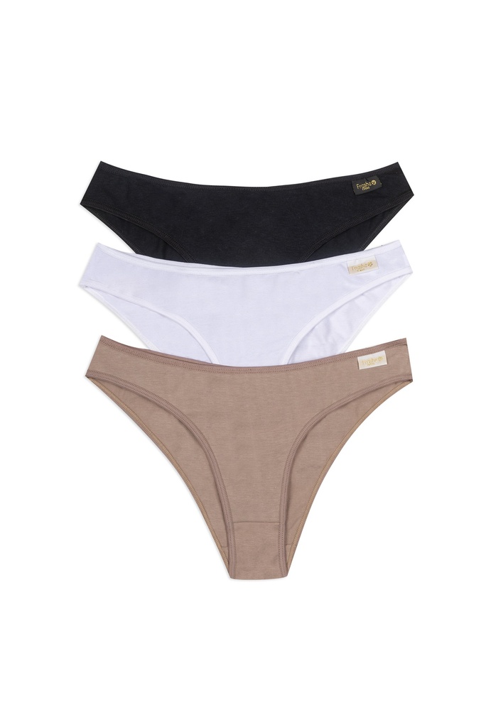 [FRA508] PACK X3 VEDETINA DE ALGODON LYCRA LISO