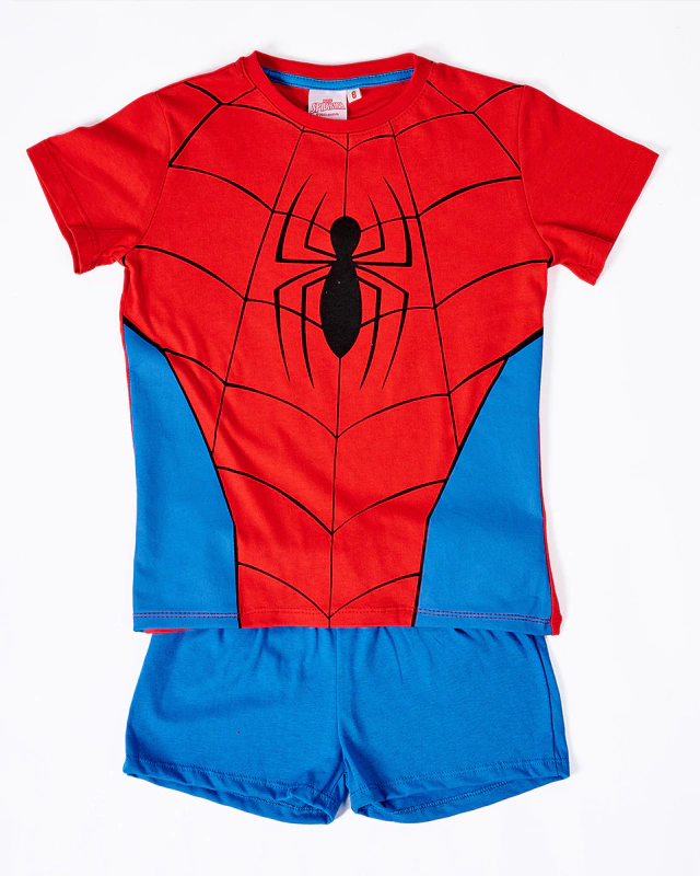[DIS80626] VER. PIJAMA DISFRAZ MANGA CORTA SUBLIMADO "SPIDERMAN" Y SHORT LISO (2)
