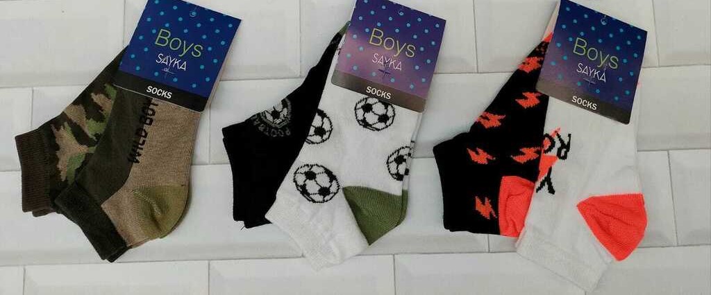 [SAYS1310PACKX2] PACK X 2 SOQUETES NIÑOS ESTAMPADOS ALGODON (2)