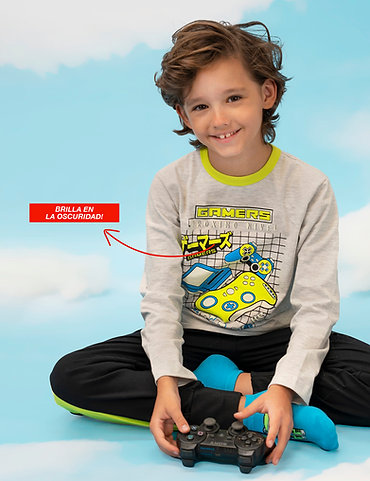 [ELE2494] DESCUENTO 10% LIQUIDACION DE TEMPORADA! INV. PIJAMA MANGA LARGA Y PANTALON BRILLA EN LA OSCURIDAD (8)
