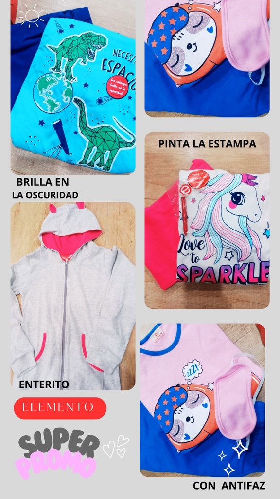 [ELE999NA] DESCUENTO 10% LIQUIDACION DE TEMPORADA!  INV. PIJAMA NENA VARIOS MODELOS MANGAS LARGAS ALGODON (4)
