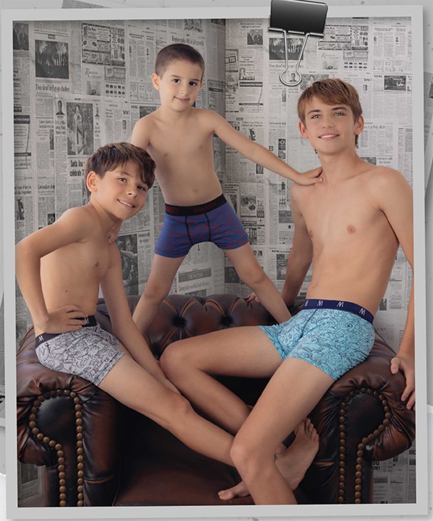 [MAR5025] BOXER NIÑO DE ALGODÓN Y LYCRA "FANTASMAS" (2)