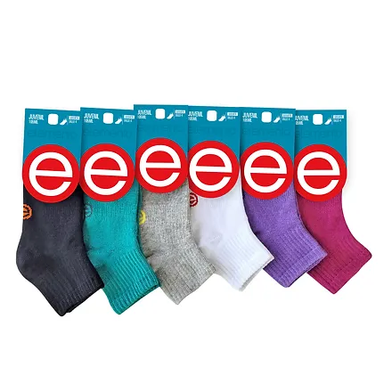 [ELE105ML] SOQUETE JUVENIL MORLEY LISO (4, ESTAMPADO)