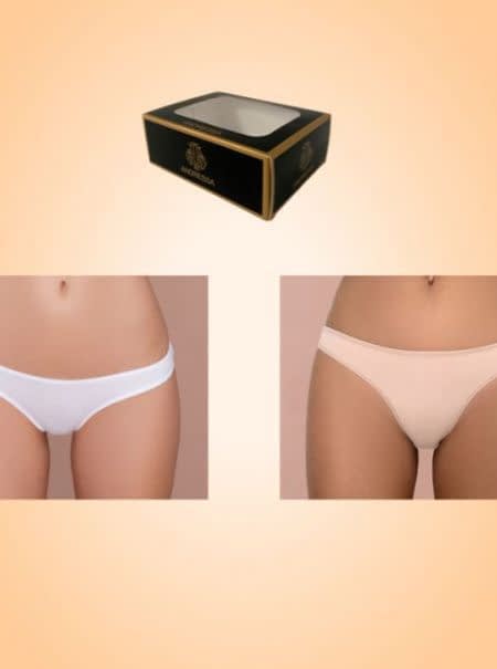 [ANDP063] PACK X2 LES DE MICROFIBRA (2, NEGRO Y NUDE)