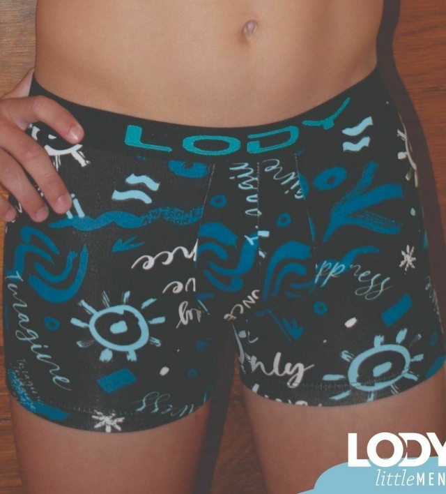 BOXER NIÑOS DE ALGODÓN LYCRA ESTAMPADO (8, AZUL)