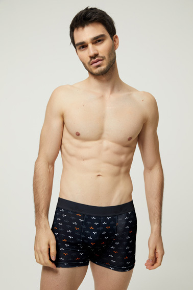 [G33250] BOXER HOMBRE DE ALGODÓN Y LYCRA ESTAMPADO  (S)