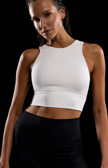 [BGXB67] TOP DE MORLEY DOBLE CON CUELLO AMERICANO (S, BLANCO)