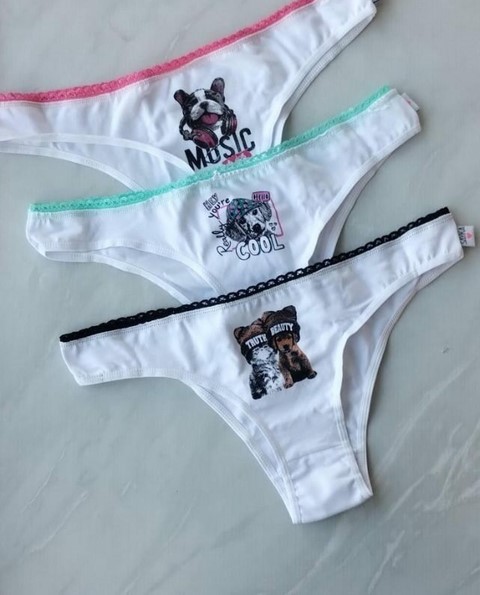 [SAY10301] PACK X 3 VEDETINA ALG. ESTAMPA DOG AND CAT