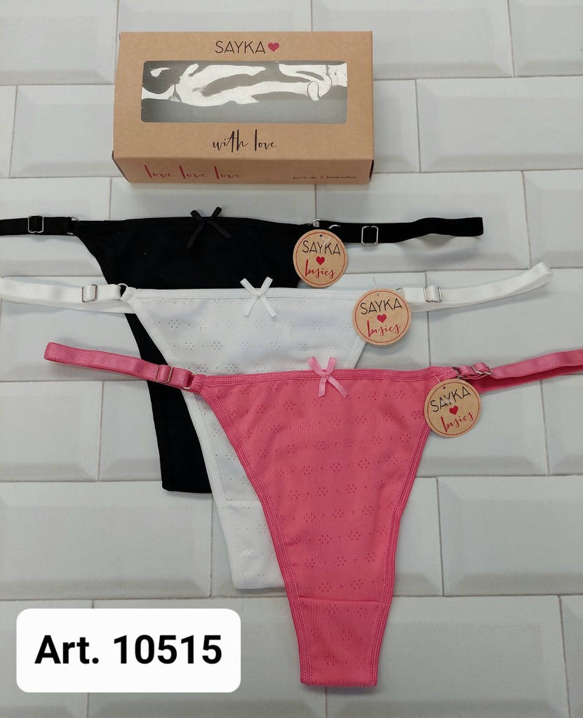 [SAY10515] PACK X 3 COLALES MICRO DESAGUJADA REGULABLE