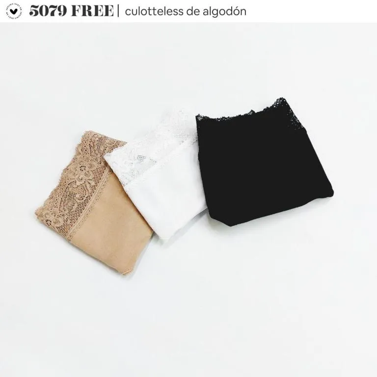 [VTG5079FREE] FREE- PACK X3 CULOTELESS MAX CON ELASTICO LATERAL