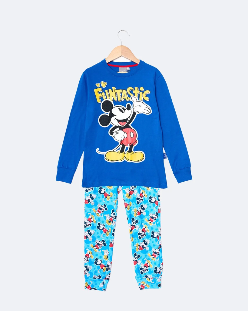 [DIS80566] DESCUENTO 10% LIQUIDACION DE TEMPORADA!  INV. PIJAMA DE ALGODÓN Y MODAL SUBLIMADO "MICKEY" (2, ROJO)