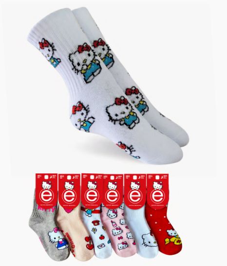 [ELE5903.2-3] MEDIA 1/3 ESTAMPADA NIÑOS "HELLO KITTY" (2)