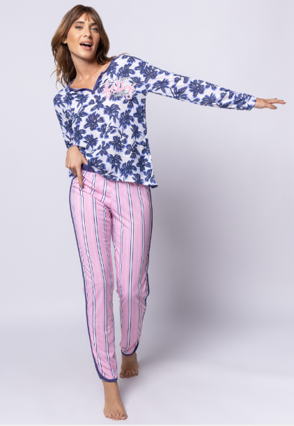 [SP11753] DESCUENTO 10% LIQUIDACION DE TEMPORADA!  INV. PIJAMA SO POSITIVE (S, AZUL)