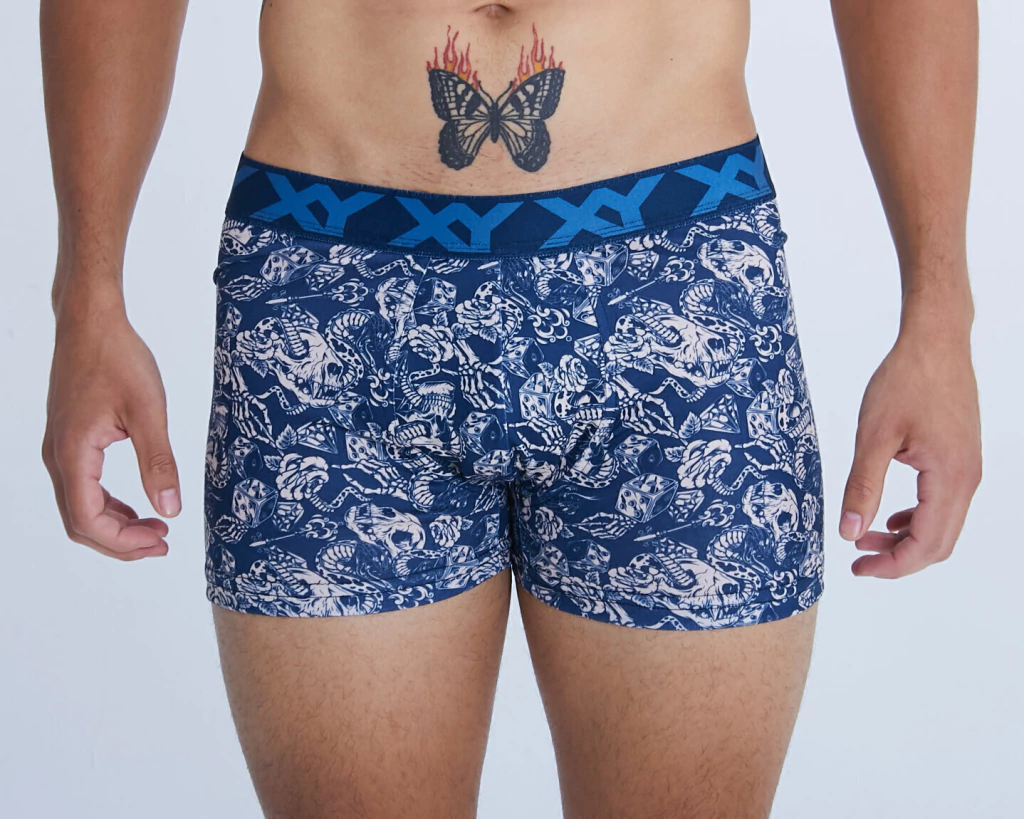 [XY1403] BOXER ESTAMPADO DE ALGODÓN Y LYCRA "HARLEY" (S)
