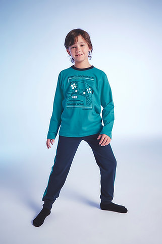 [ELE2592] DESCUENTO 10% LIQUIDACION DE TEMPORADA!  INV. PIJAMA NENE ESTAMPADO "GAMER ZONE" (6)