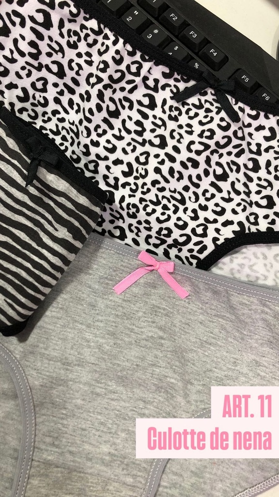 [MAR11] PACK X3 CULOTTE NENA DE ALGODÓN Y LYCRA SURTIDO (4)