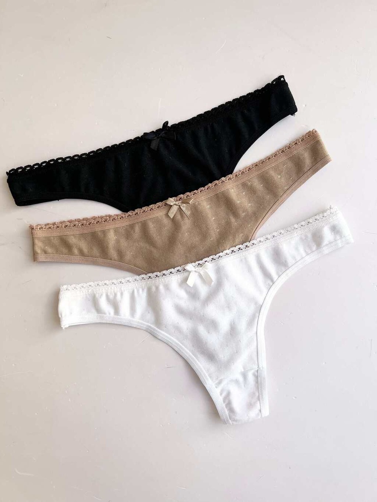 [KIE2731] PACK X3 COLALES DE ALGODÓN Y LYCRA PLUMETI (3)