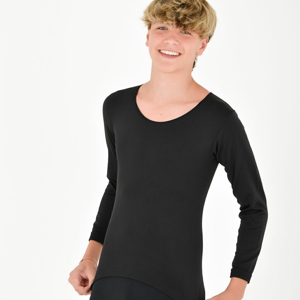 [MXM112] DESCUENTO 10% LIQUIDACION DE TEMPORADA! INV. CAMISETA TERMICA DE NIÑOS (4, AZUL)